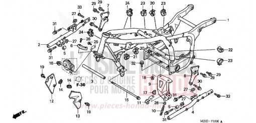 CARROSSERIE DE CHASSIS GL1500C2 de 2002
